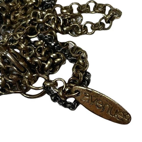 Vintage Unique Heart Pendant Statement Necklace Marked Avenue - Picture 6 of 6